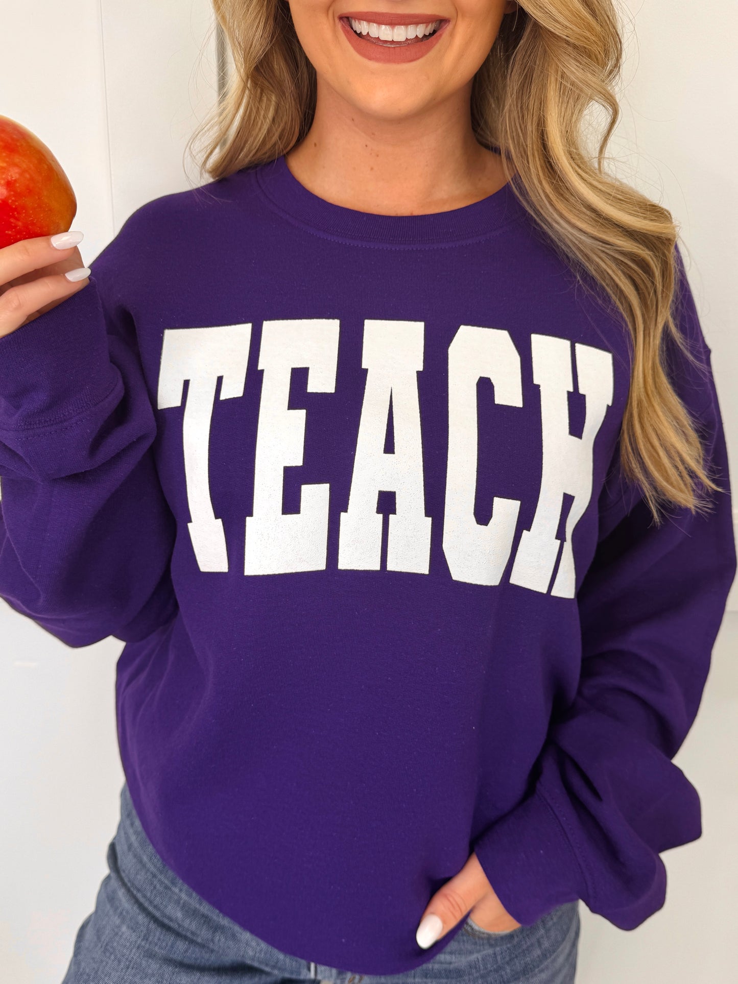 Teach Graphic Sweatshirt--Multiple Colors!