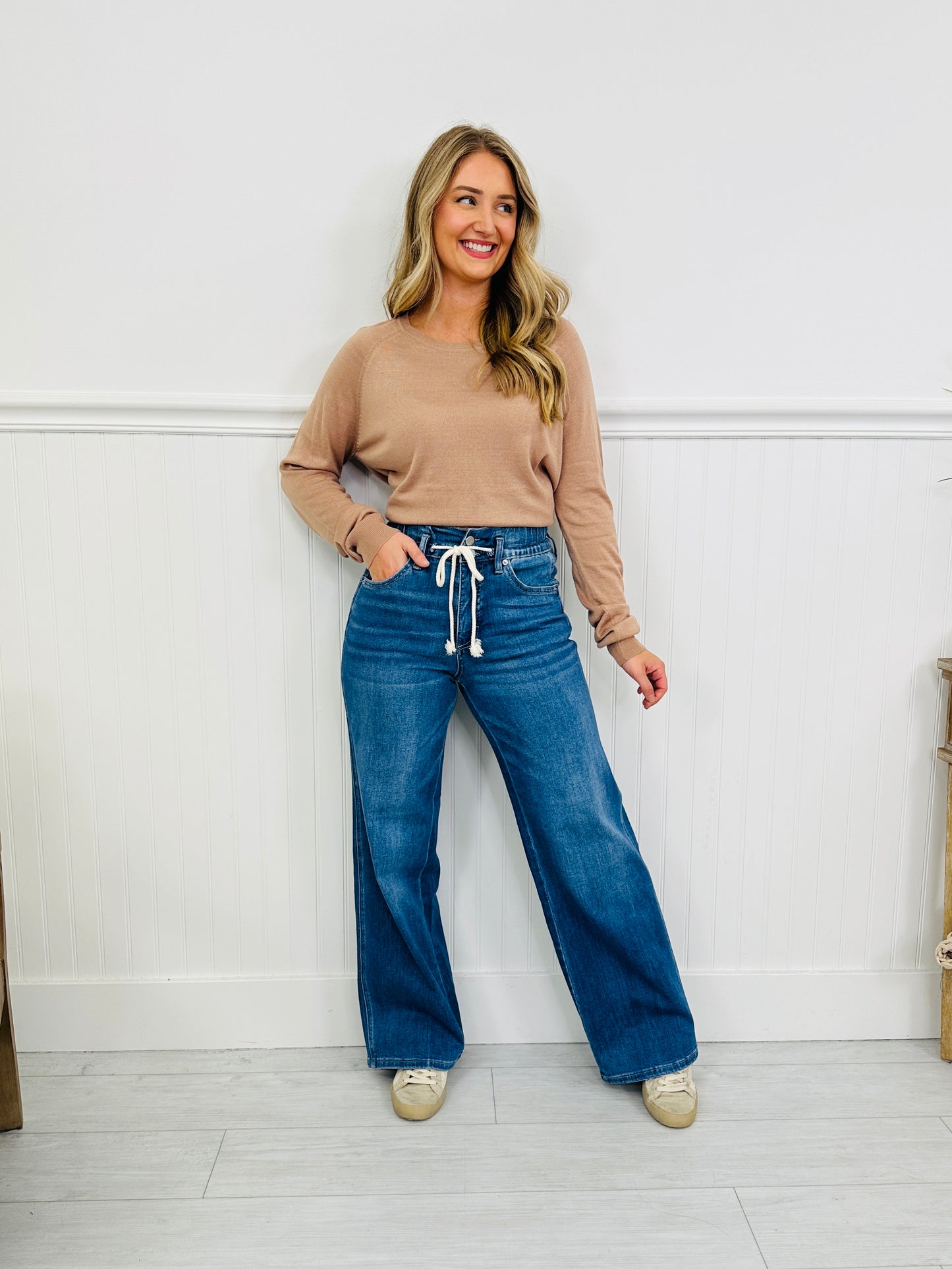 MOCO Exclusive Pull it Together Tummy Control Wide Leg Jogger Pants
