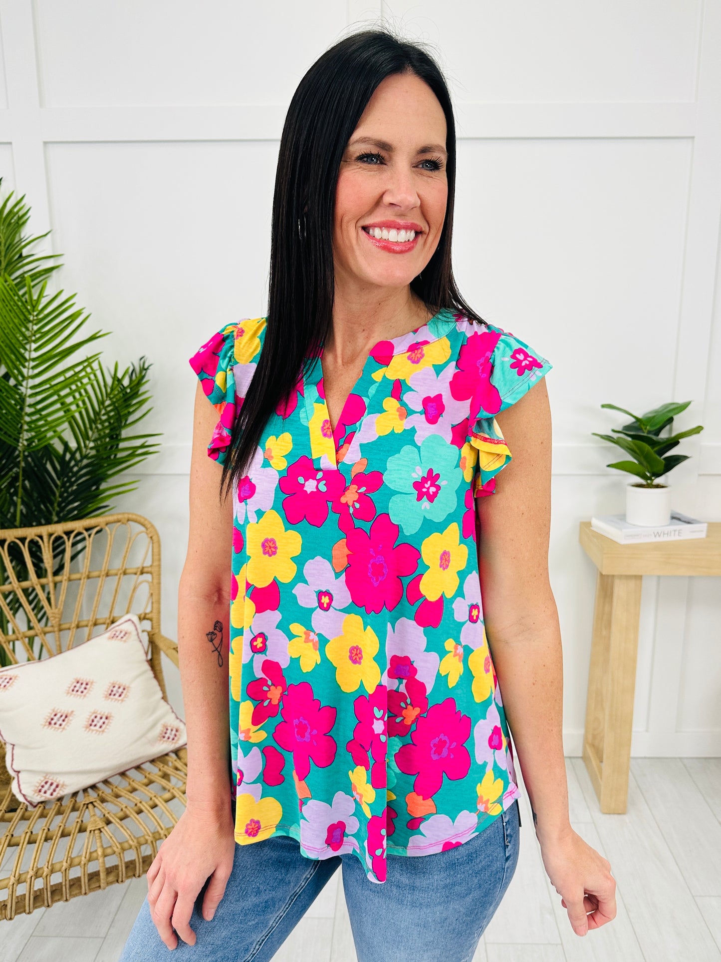 Splash Into Florals Top