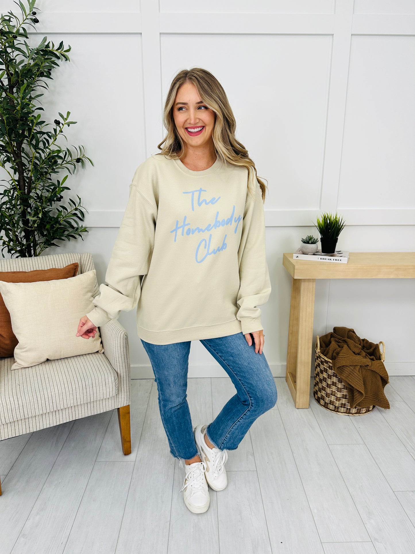 The Homebody Club Graphic Crewneck Sweatshirt--Multiple Colors!