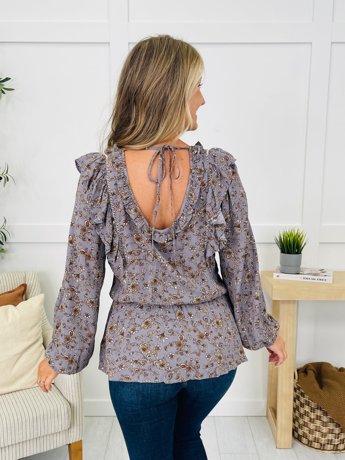 Meadow Of My Heart Top in Dune Grey