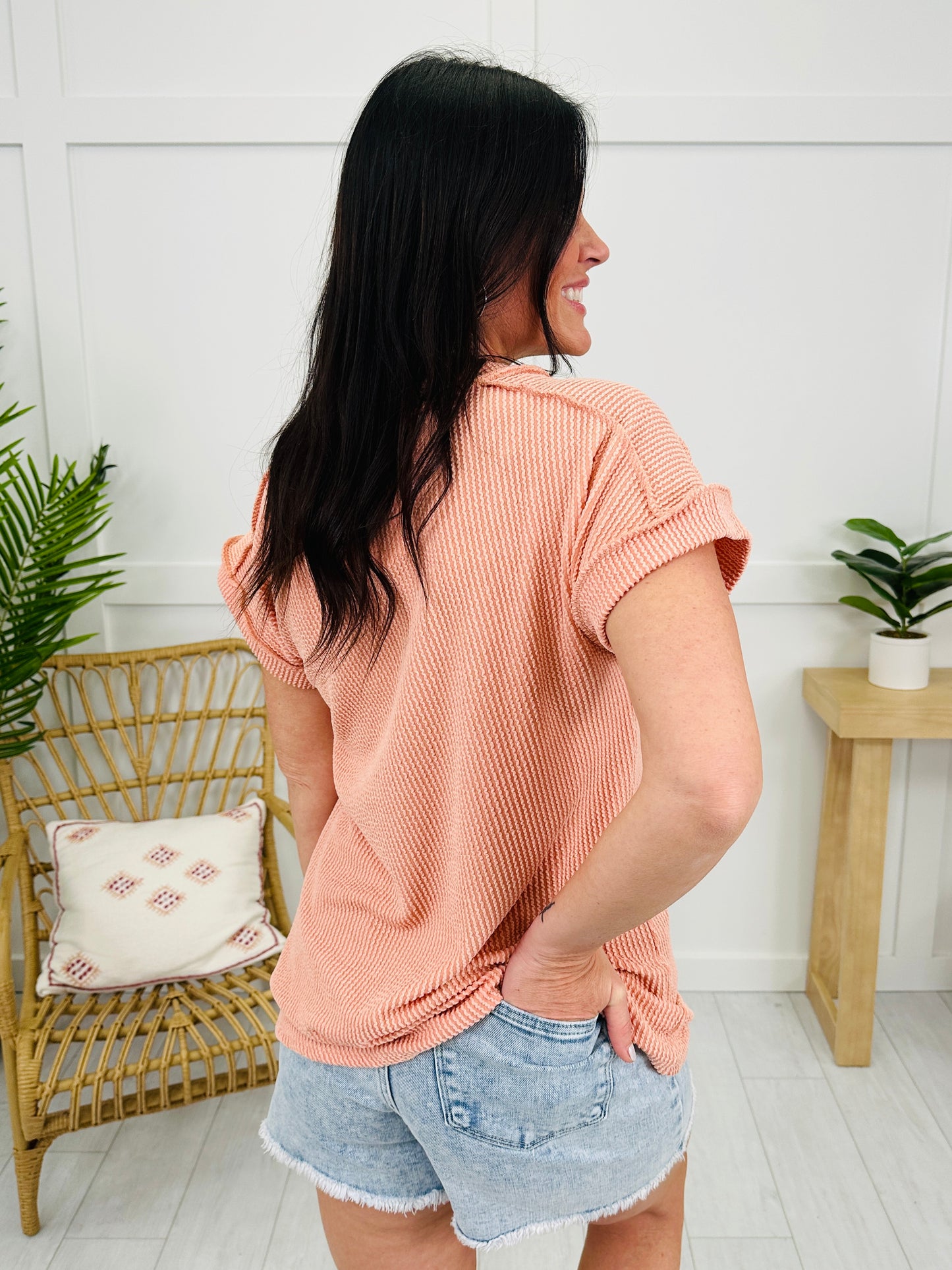 Fiercely Fashionable Top in Peach