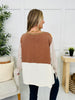 Tonal Twist Pullover In Mocha