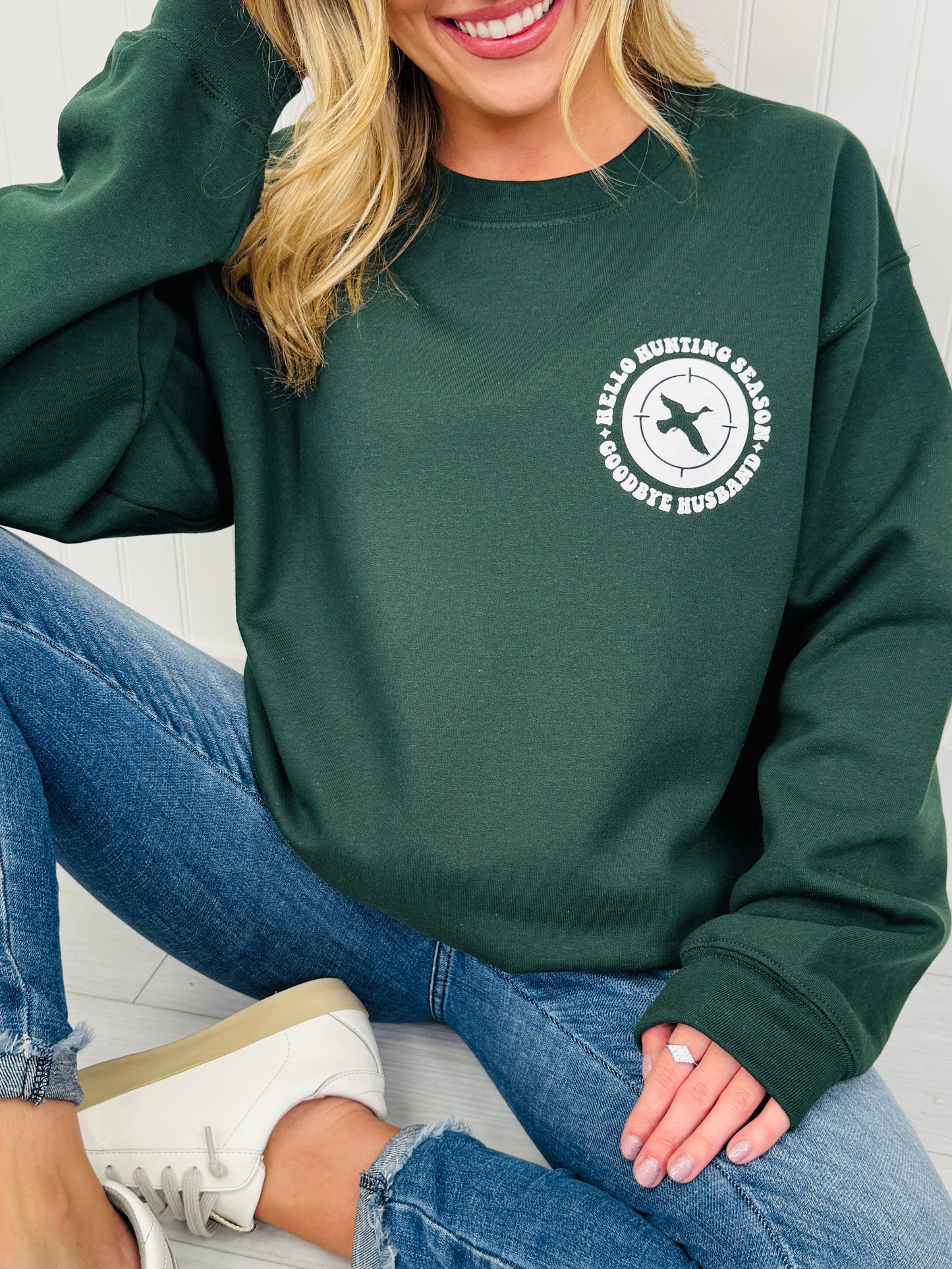 Hello Hunting Season Crewneck Sweatshirt