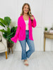 Electric Bloom Cardigan in Neon Pink
