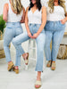 One Step Ahead Tummy Control Cropped Step Hem Jeans
