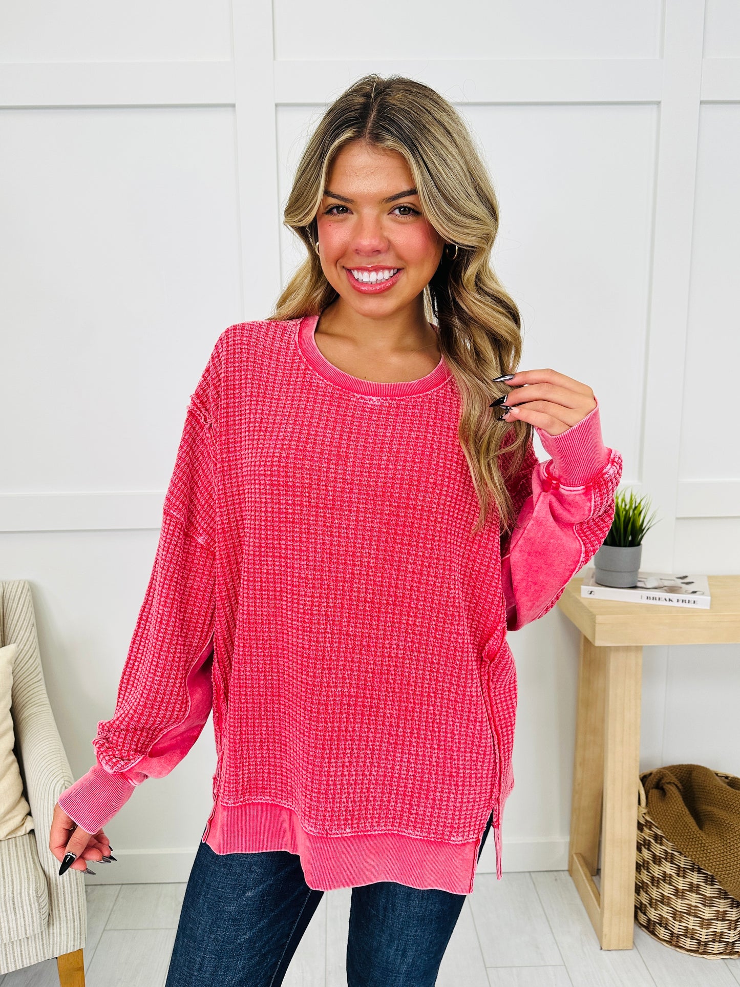 Daily Grid Pullover- Multiple Colors!