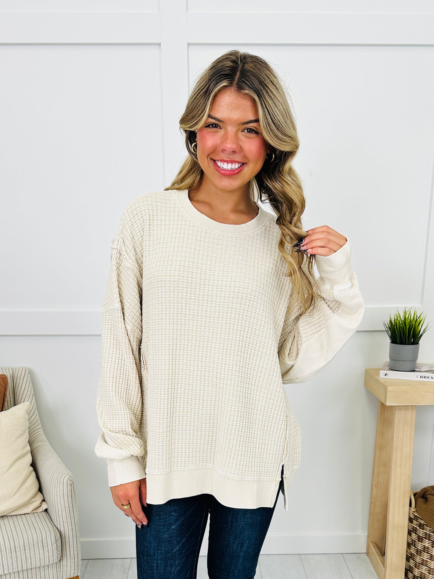 Daily Grid Pullover- Multiple Colors!