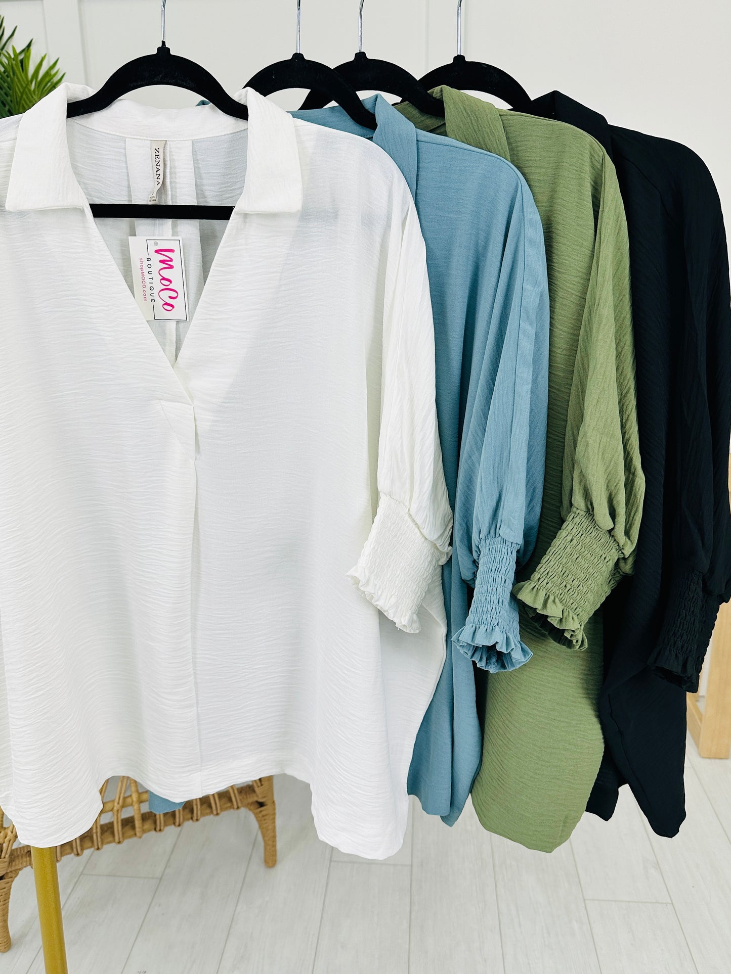 DOORBUSTER! Collar Me Cozy Top- Multiple Colors!