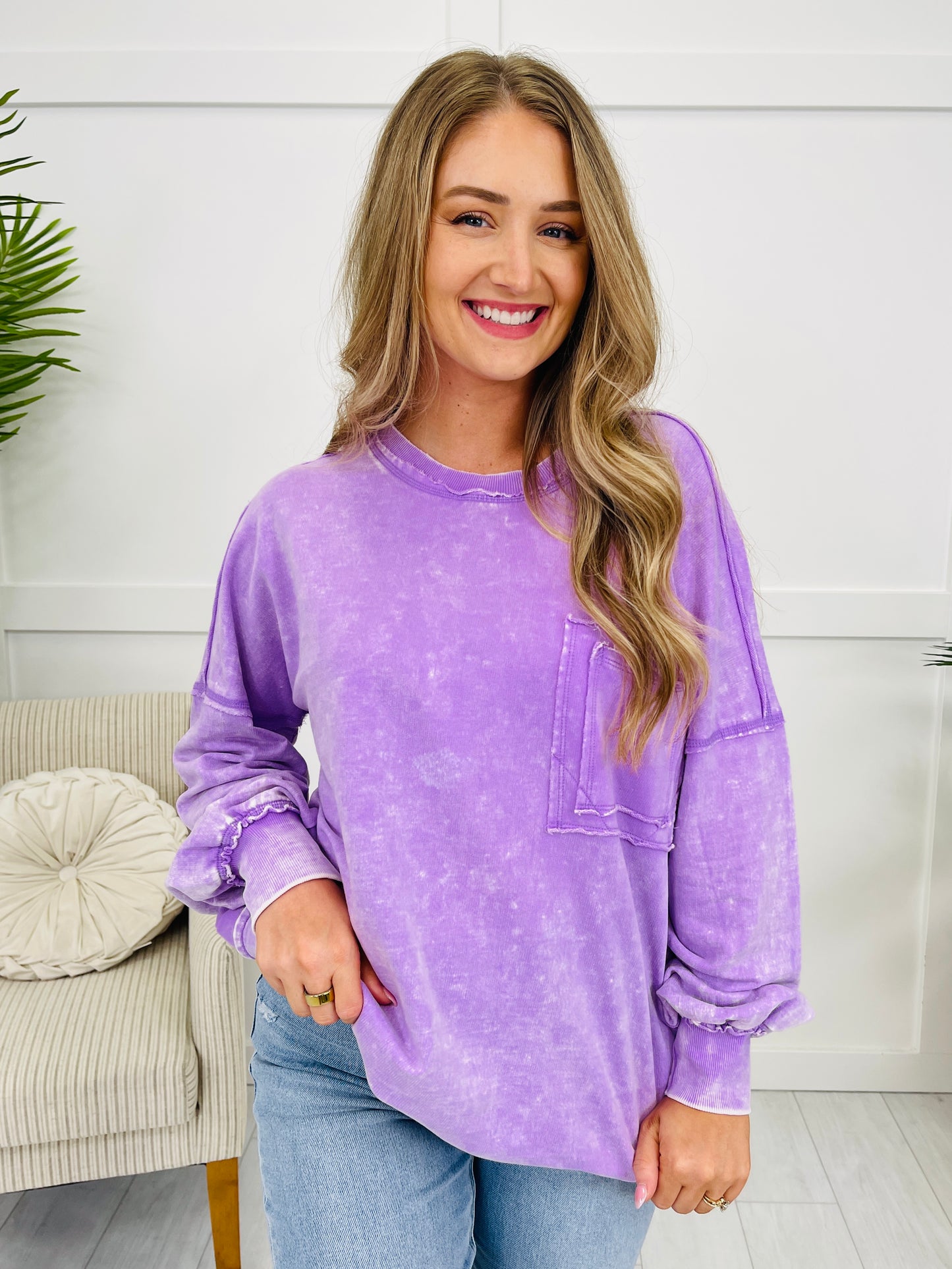 Washed With Love Pullover- Multiple Colors!