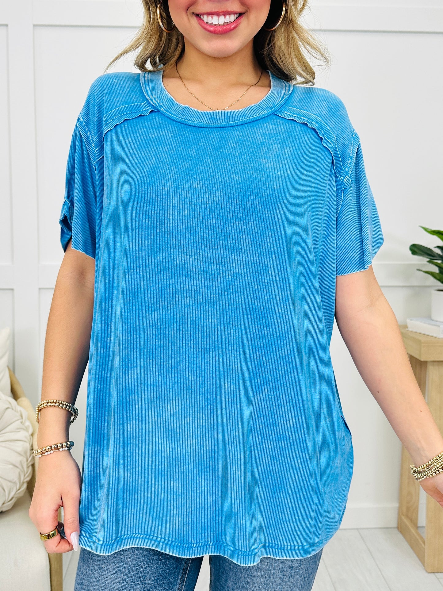DOORBUSTER! Vintage Vibes Top- Multiple Colors!