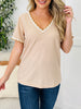 Delicate Edge Top In Mocha Beige