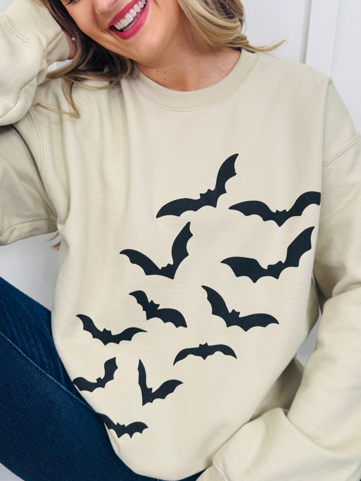 Feeling Batty Graphic Crewneck Sweatshirt