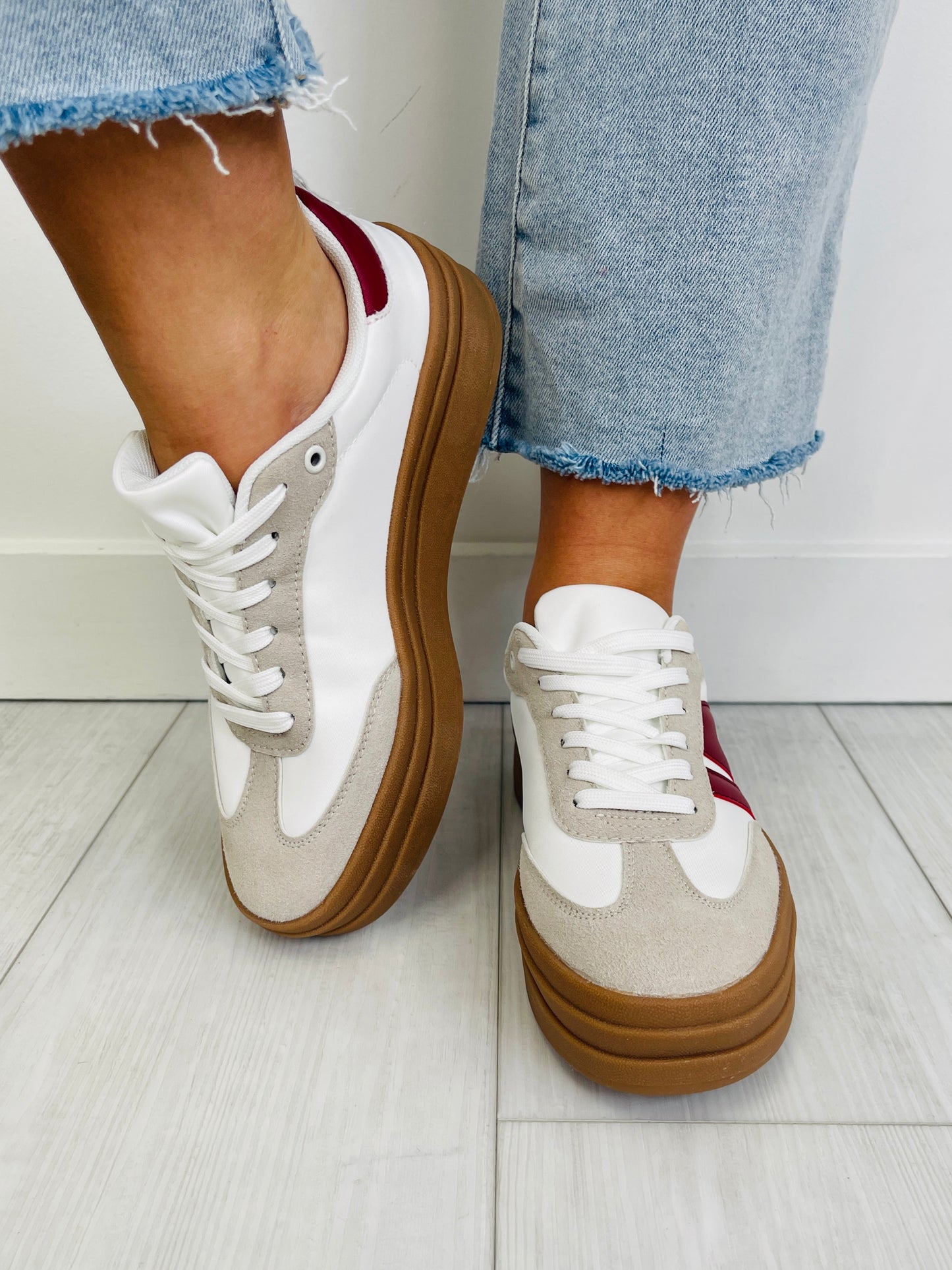 The New Chapter Sneakers In Grey Wine