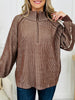Zipped For Keeps Sweater- Multiple Colors!