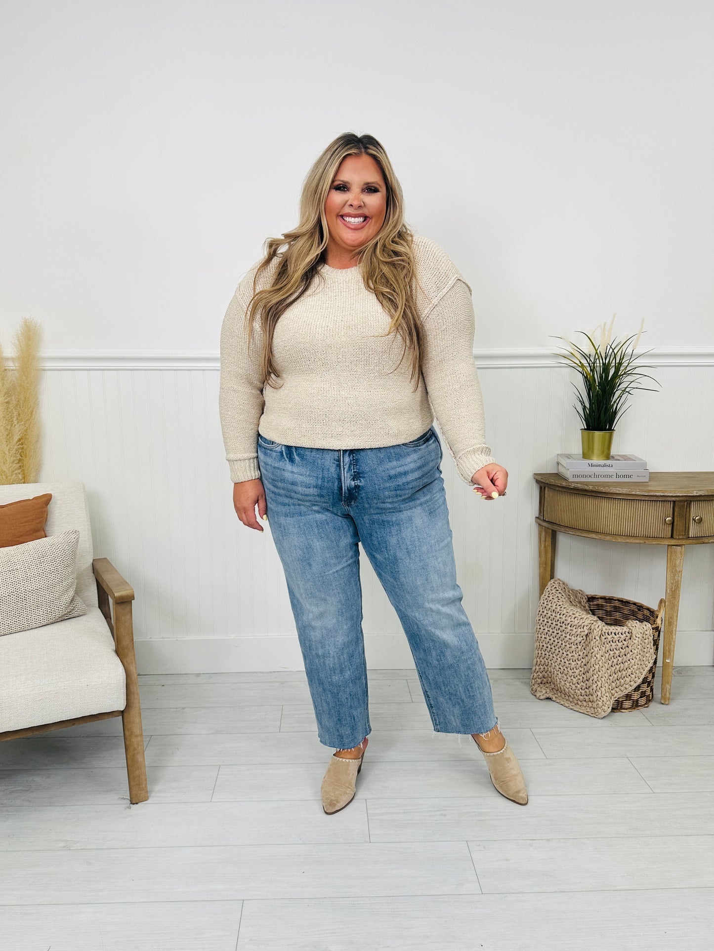 MOCO Exclusive Seamless Confidence Straight Leg Tummy Control Jeans