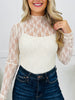 Sheer Fascination Top in Champagne