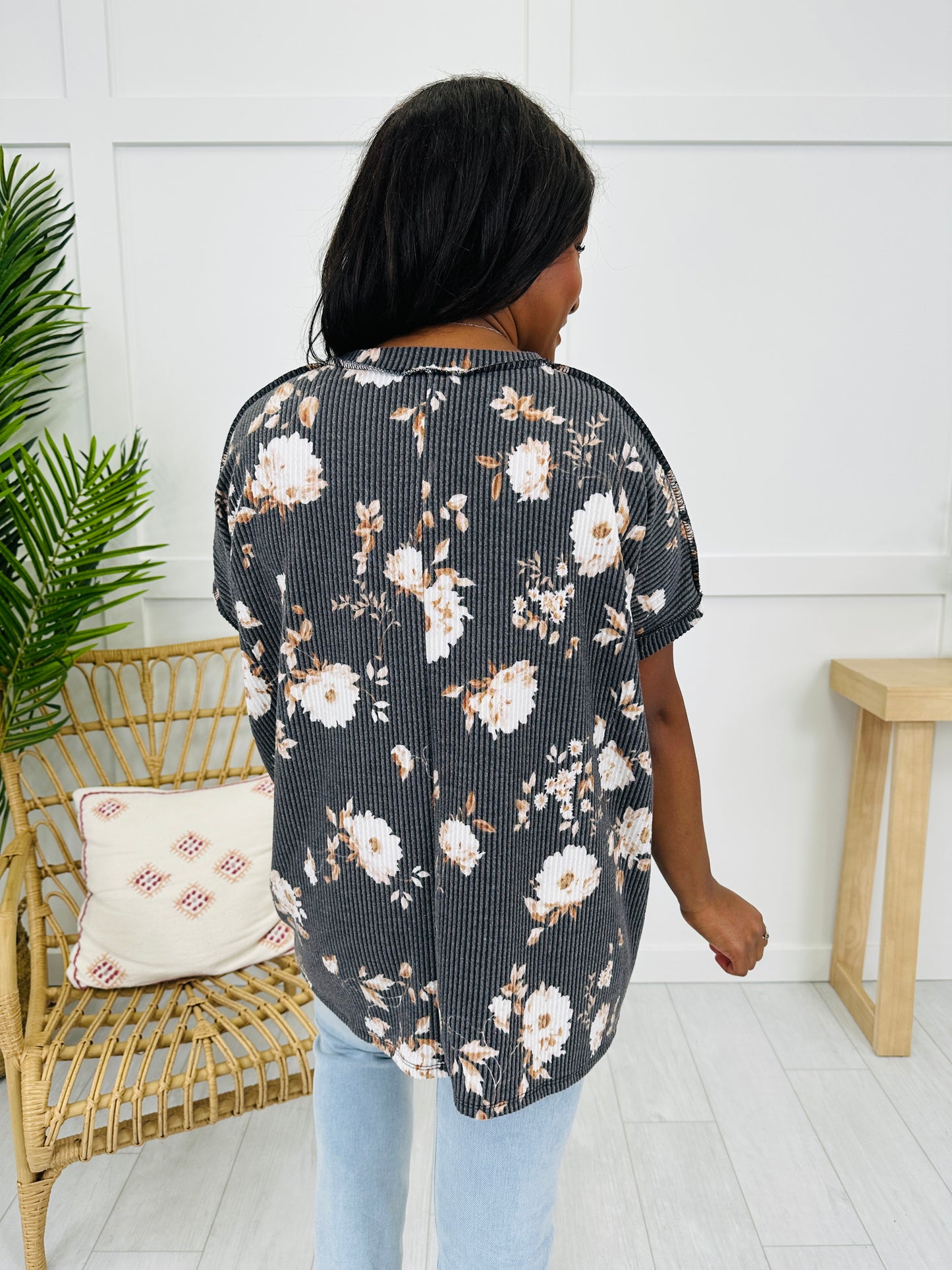Floral Coastline Top