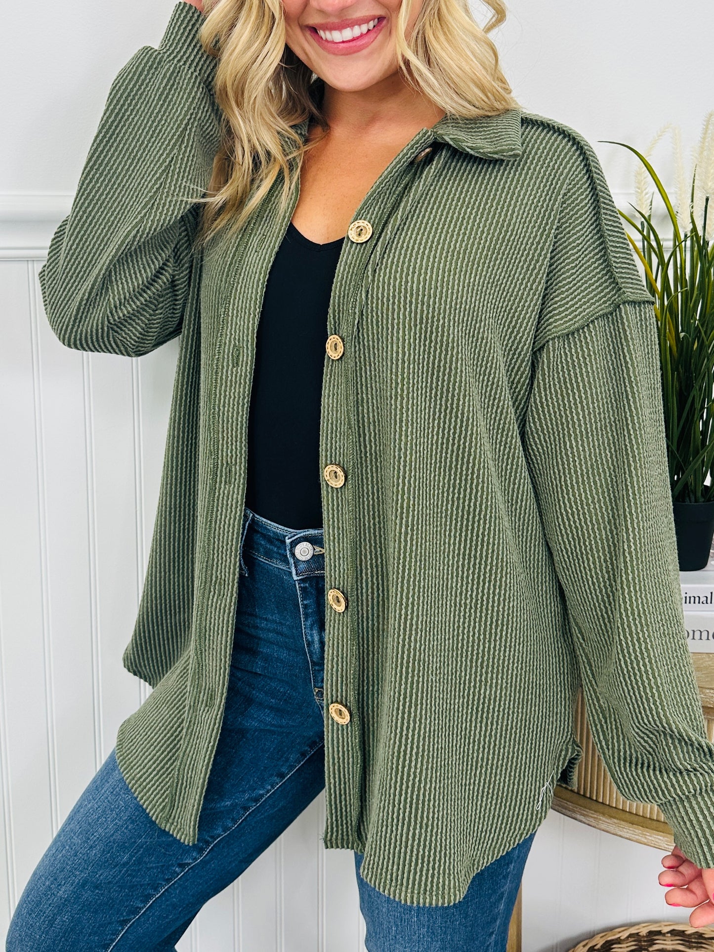 Fall Feelings Shacket- Multiple Colors!