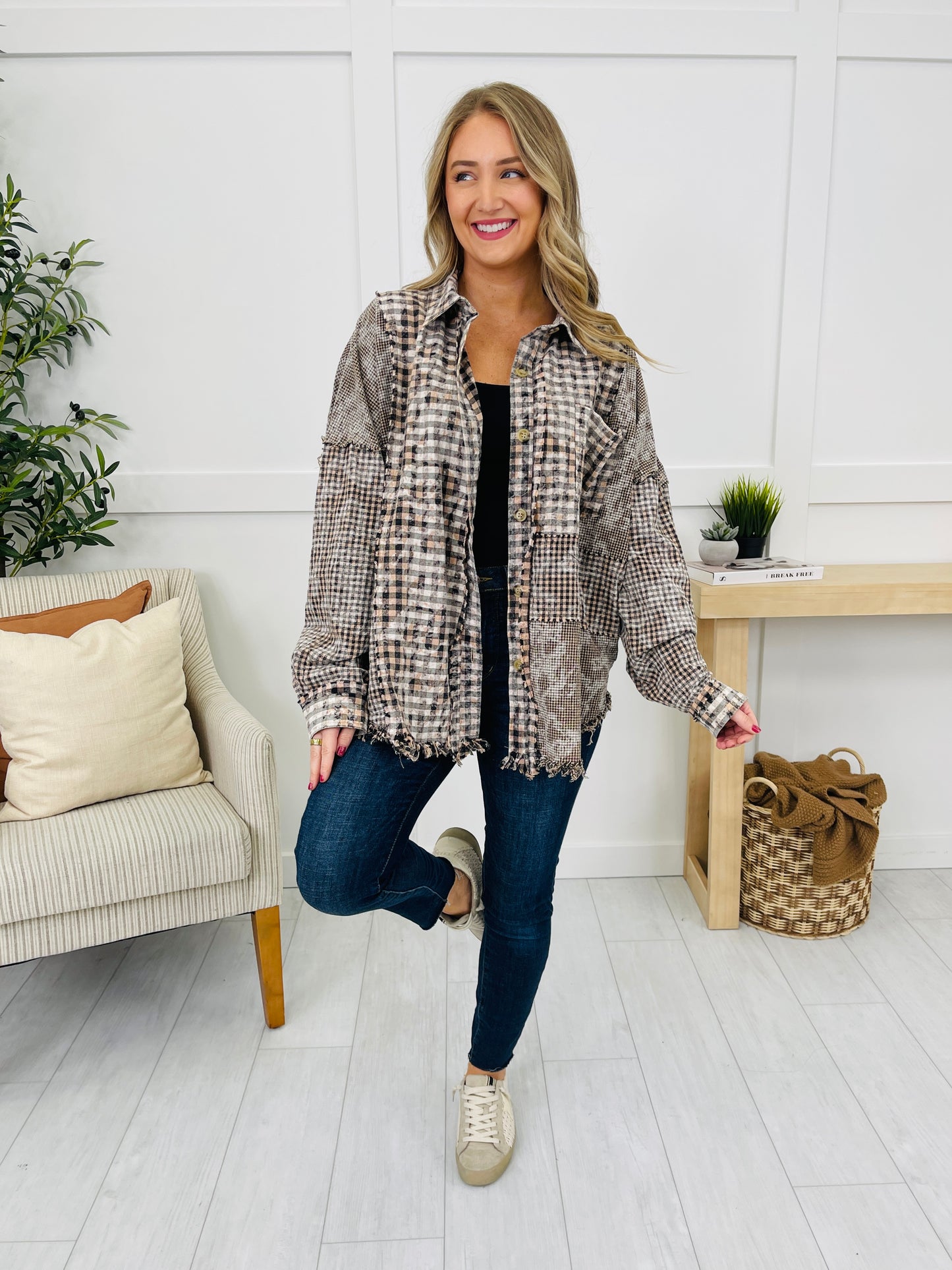 Until The Fire Burns Out Top in Black