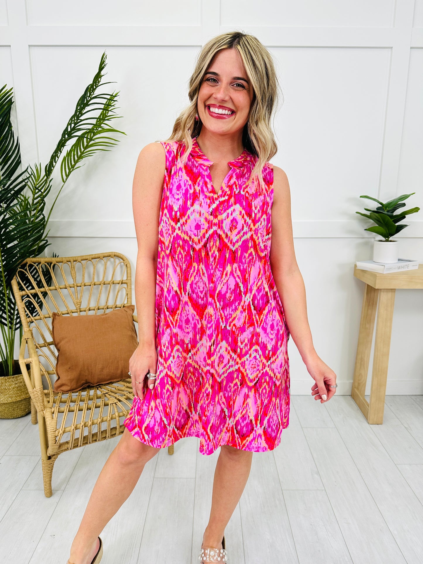 Palms And Plans Dress in Key West Print