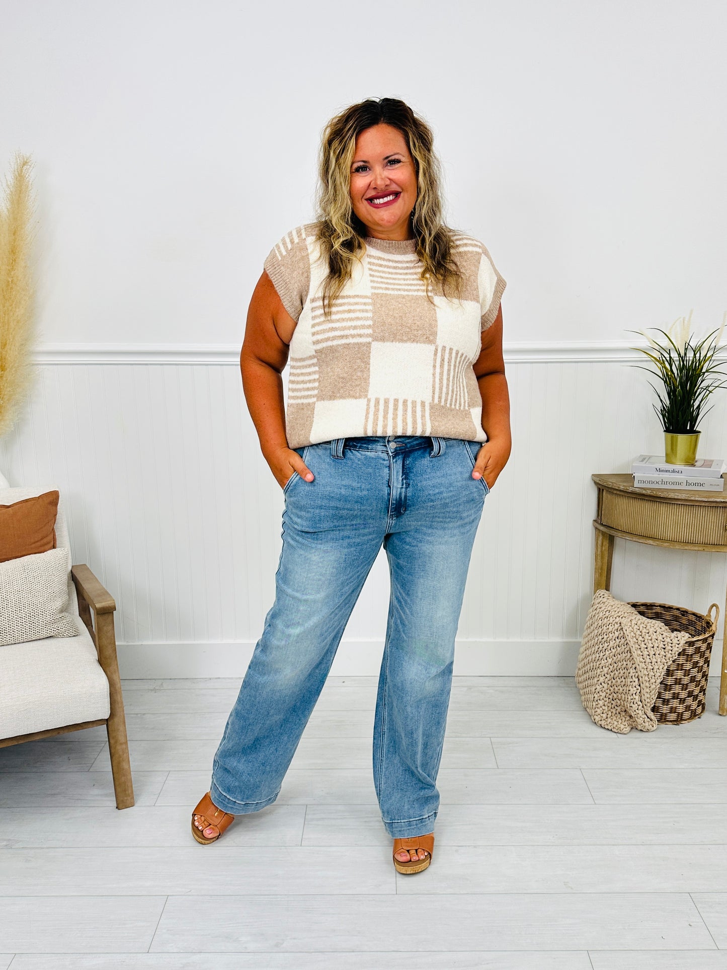 Judy Blue Double Trouble Wide Leg Jeans