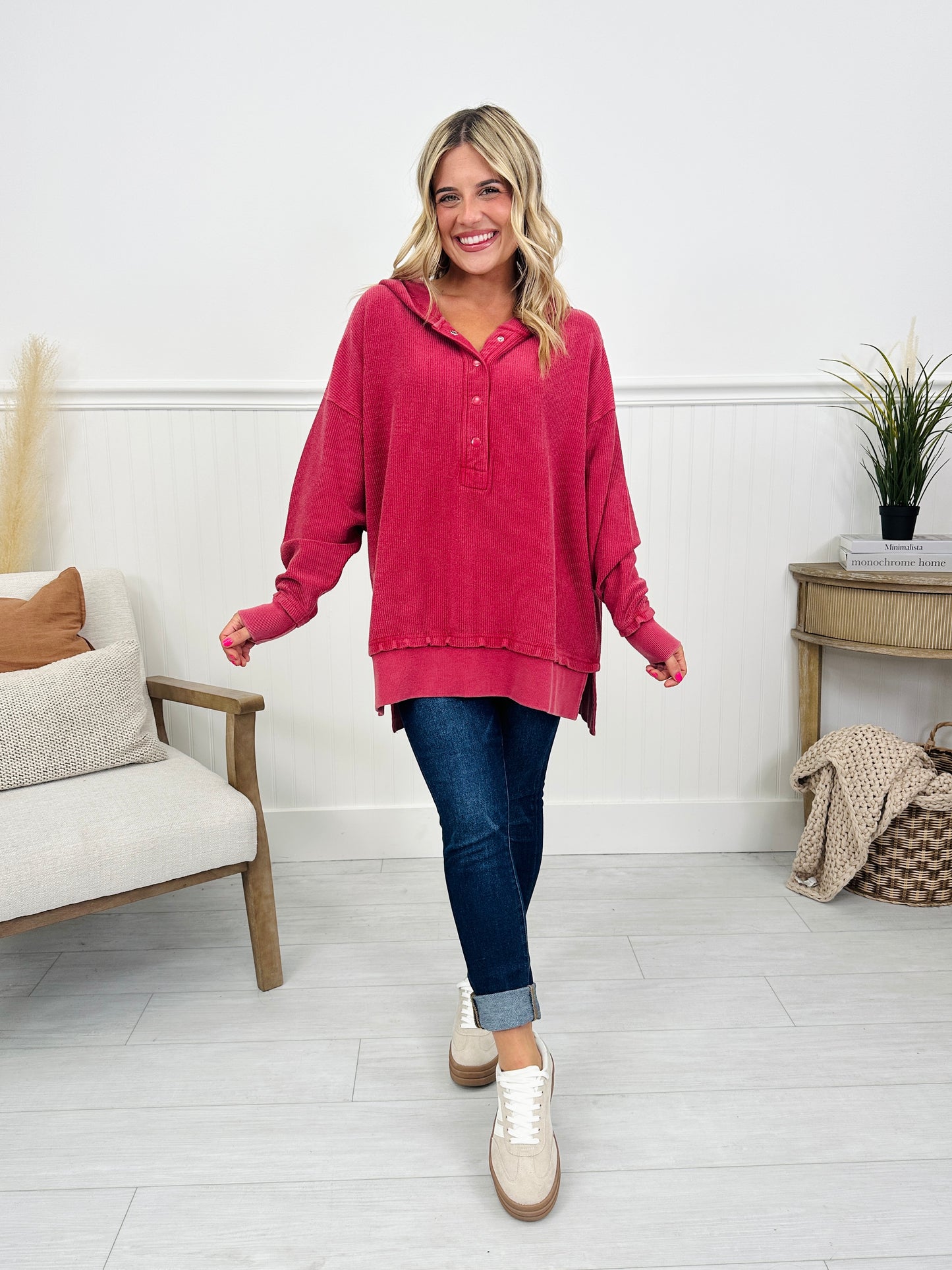 Hoodie Hype Corded Pullover-- Multiple Colors!