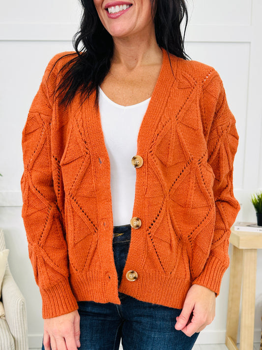 Hold Me Like This Cardigan Rust