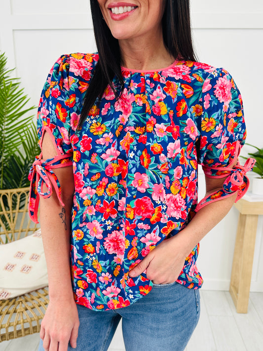 Tied Up in Blooms Top