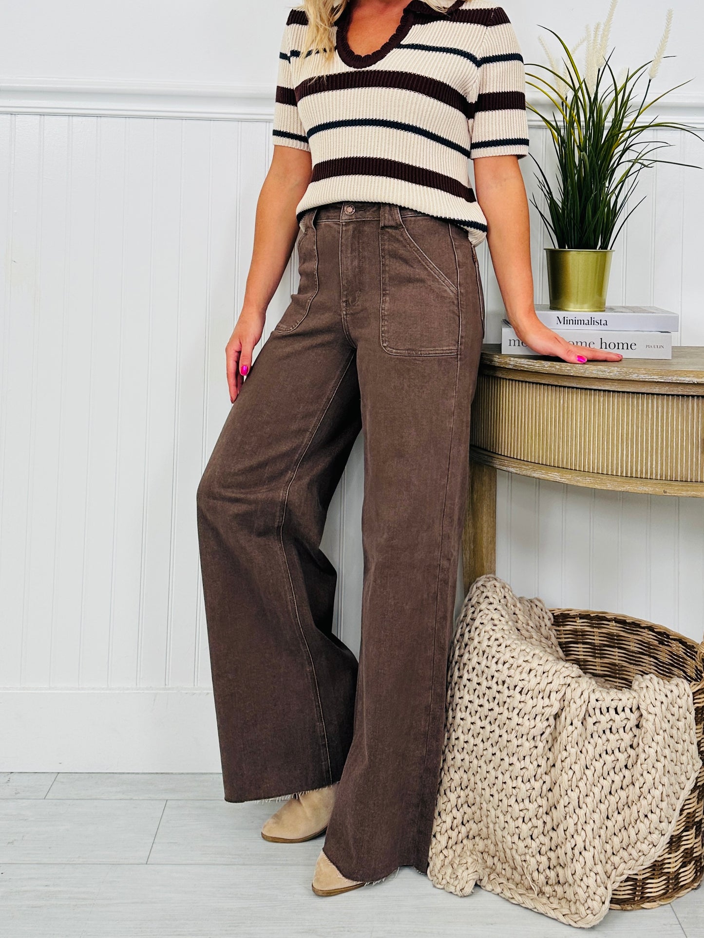 Judy Blue Box of Chocolates Retro Wide Jeans