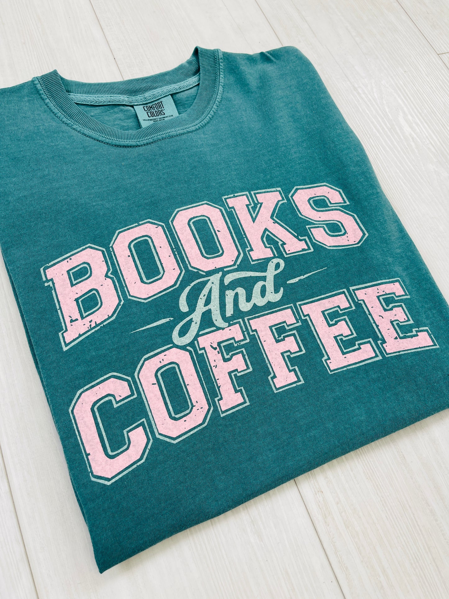 Books And Coffee Graphic Tee