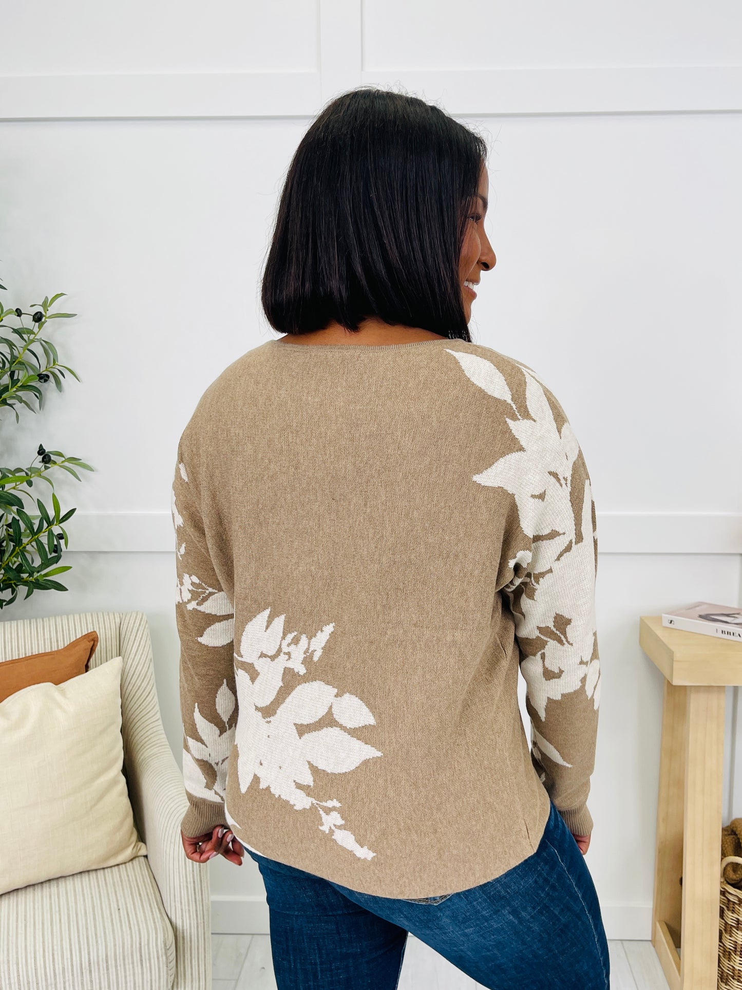 Floral Fadeaway Sweater