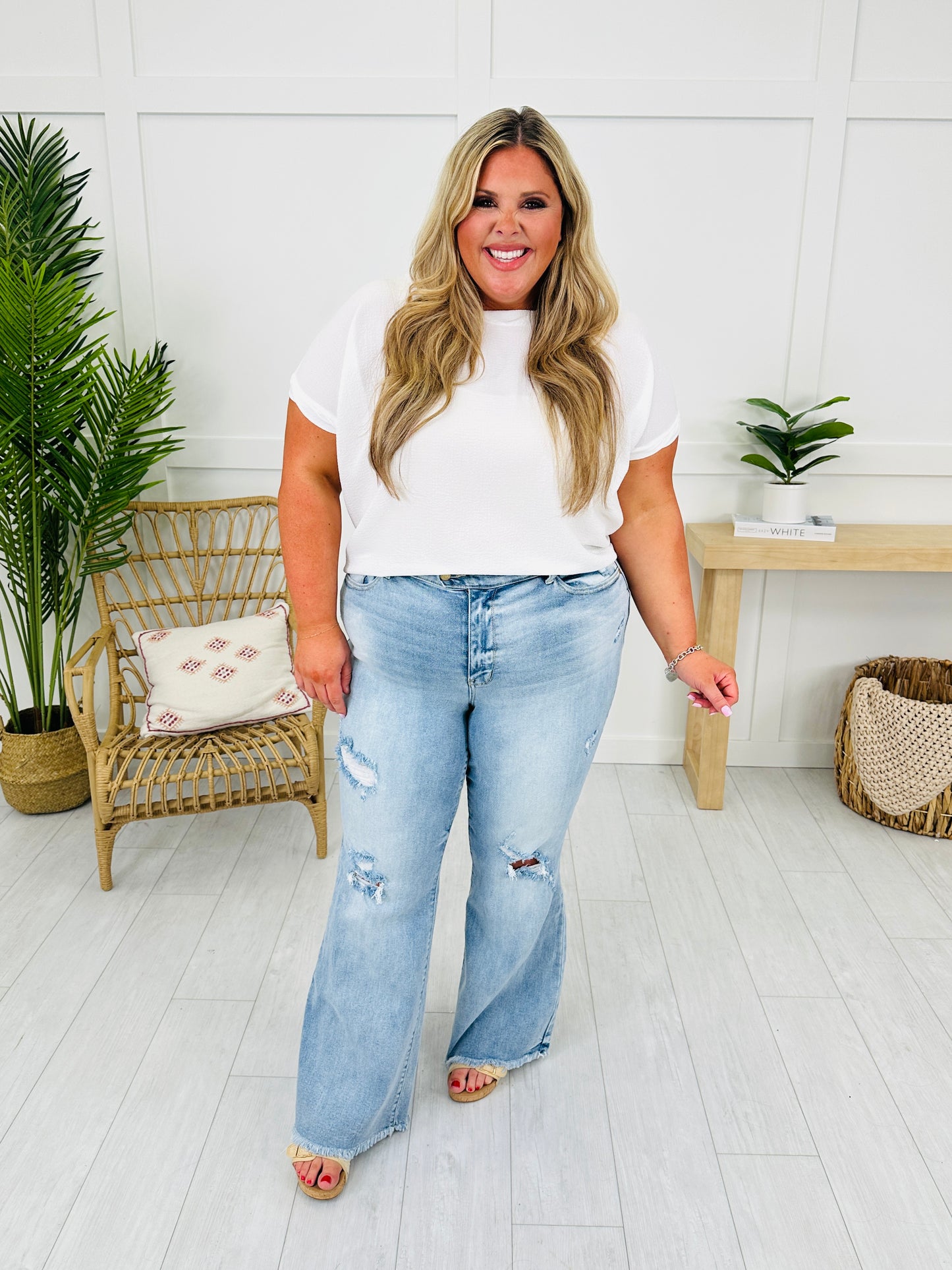 Judy Blue Look Good, Feel Better Flare Jeans