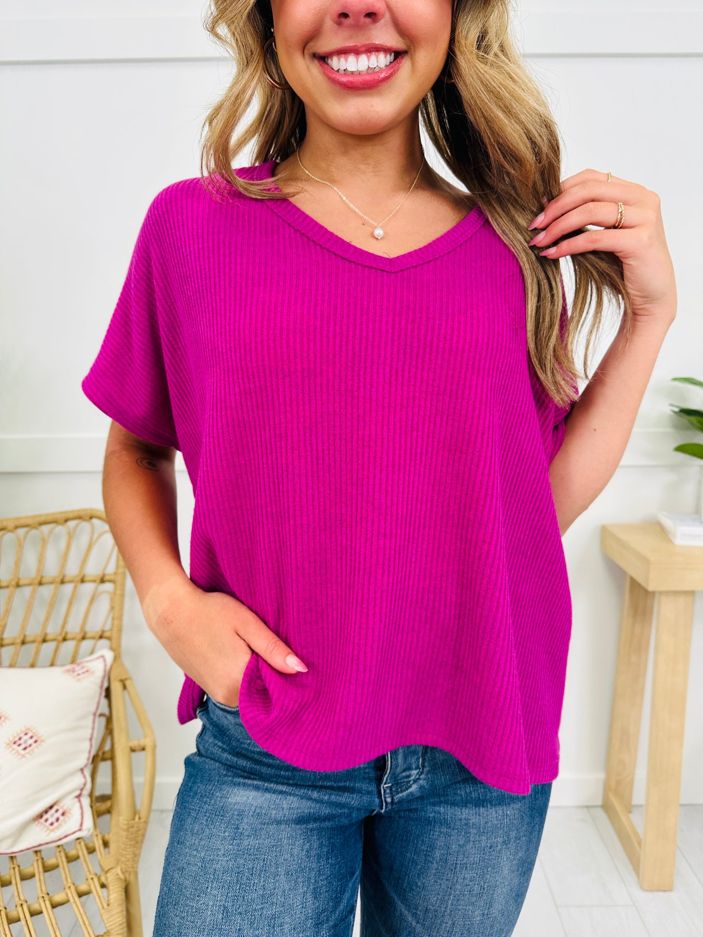 DOORBUSTER! Perfectly Simple Top- Multiple Colors!