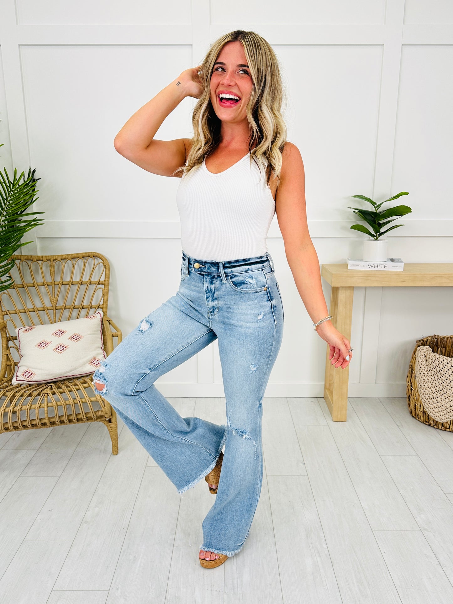 Judy Blue Look Good, Feel Better Flare Jeans
