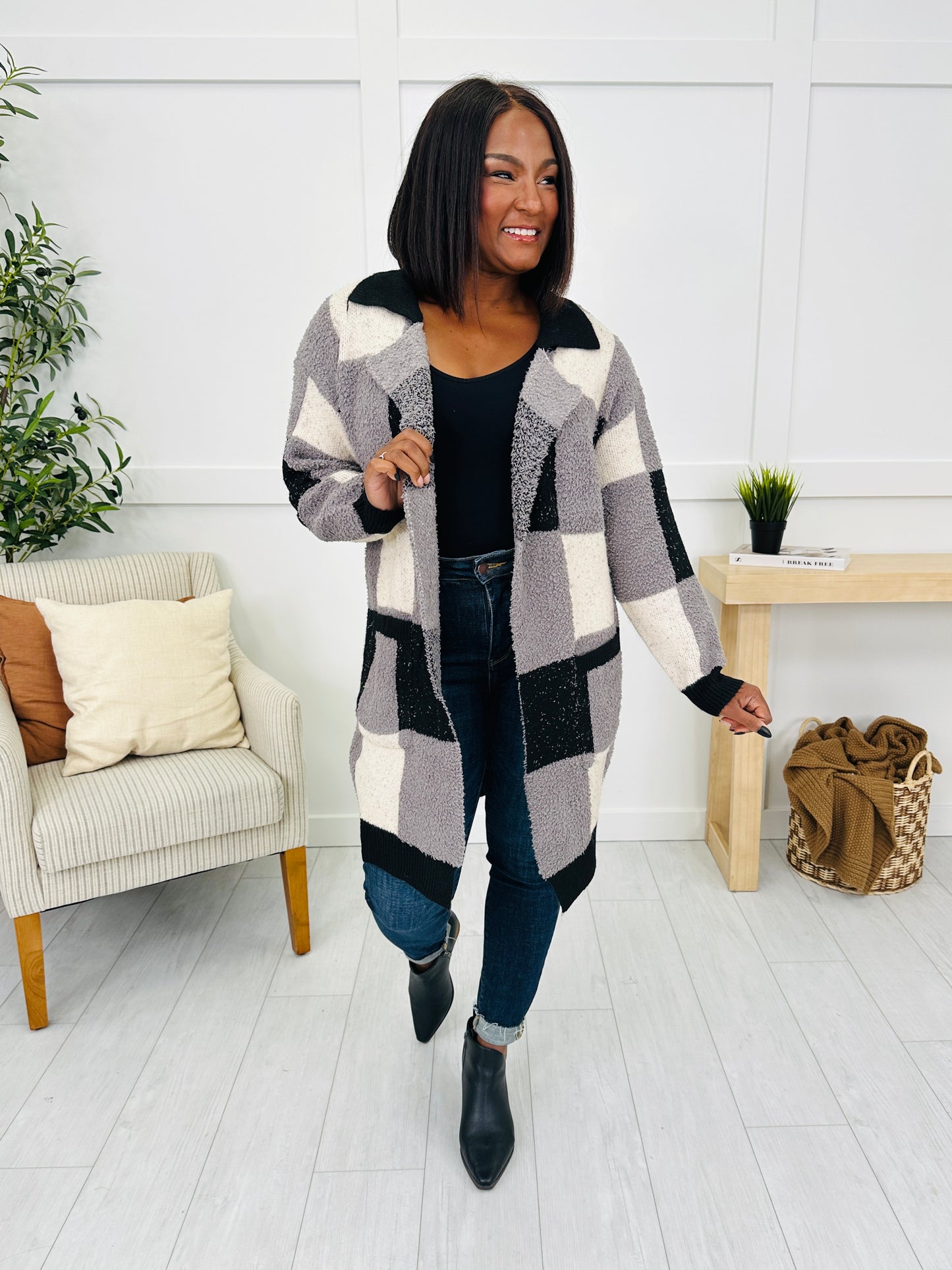 Checkmate Comfort Cardigan
