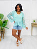 Electric Bloom Cardigan in Mint