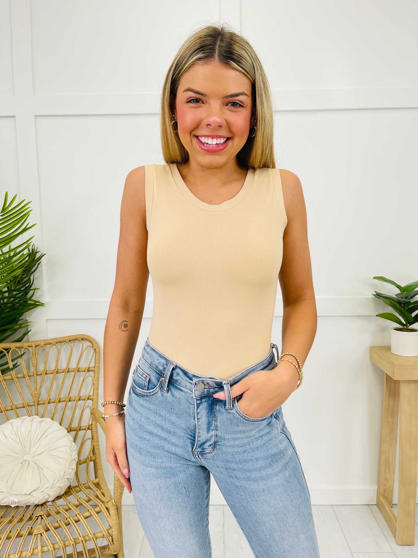 Reversible High Neckline Shapewear Tank Top- Multiple Colors!
