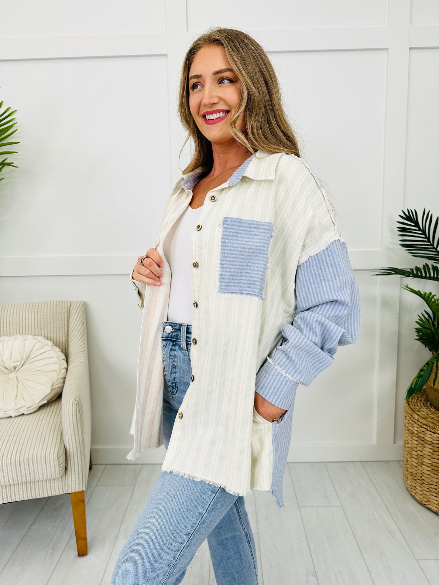 Coastal Haze Top in Mint