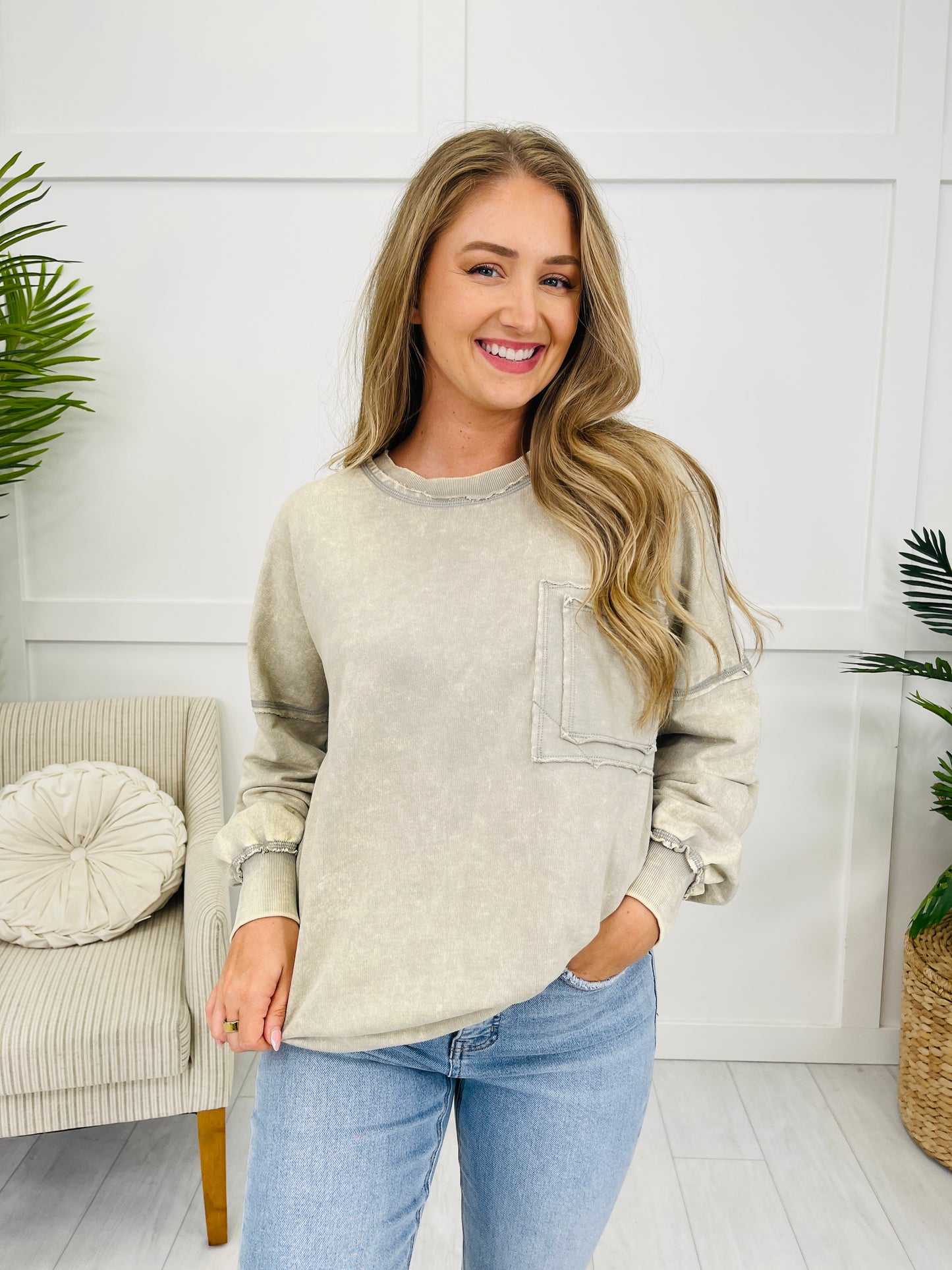 Washed With Love Pullover- Multiple Colors!