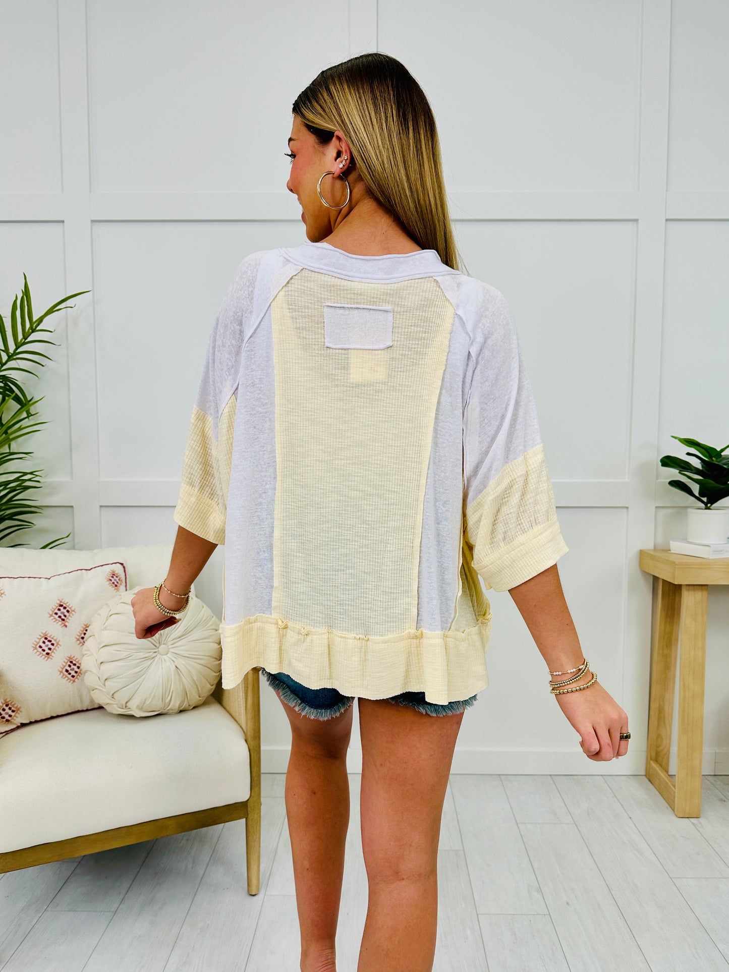 Friday Feels Top In Ivory Cream