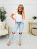You're My Lover Light Cropped Straight Leg Jeans