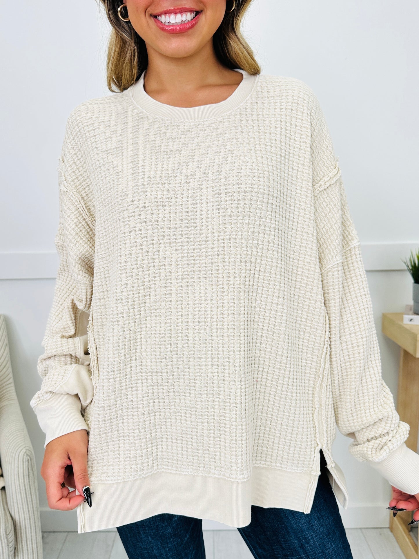 Daily Grid Pullover- Multiple Colors!