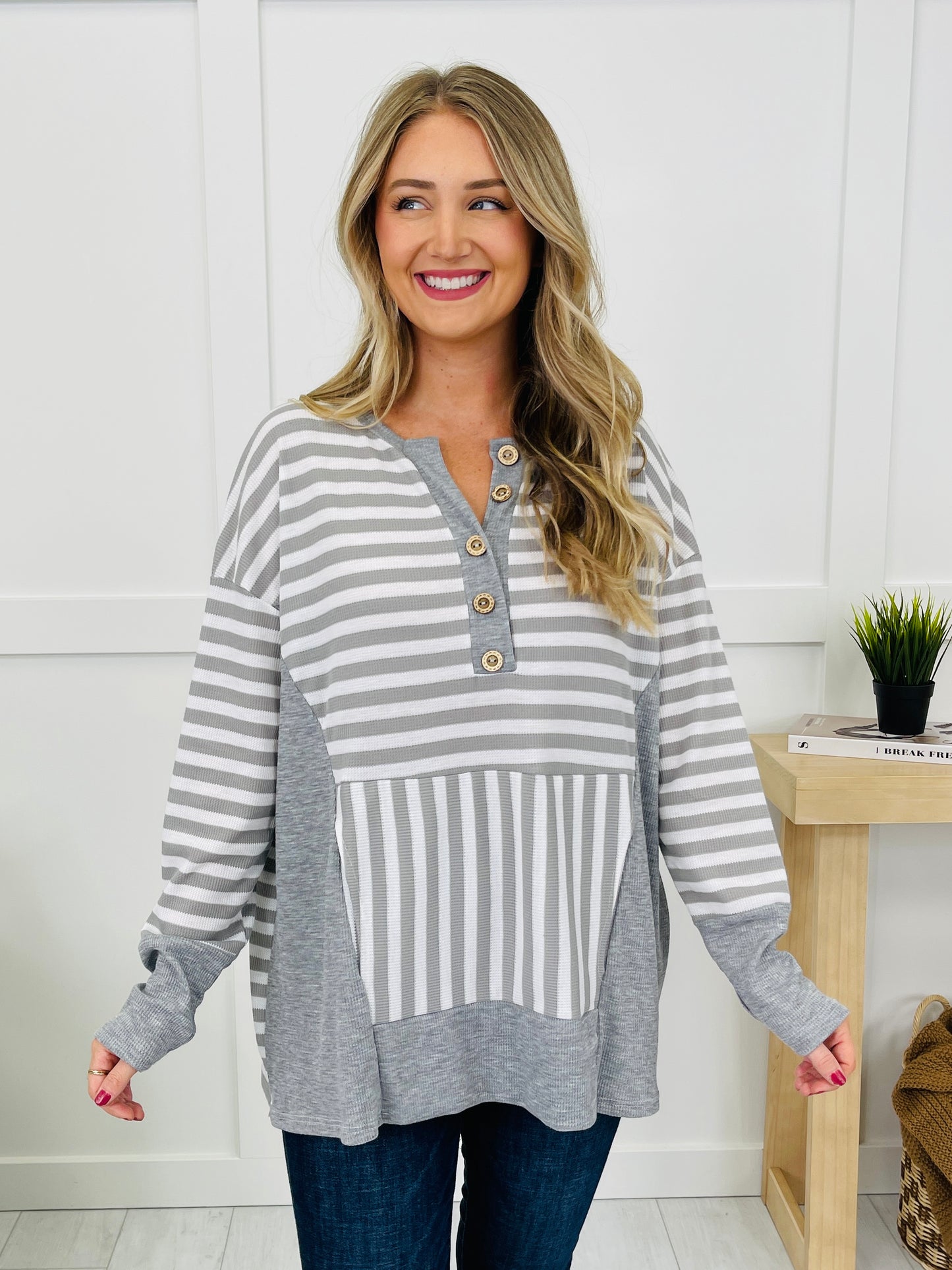 Lines Across My Heart Pullover