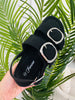 Strapped For Style Sandals in Black