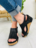 Naturally Elevated Wedges In Black Stitch