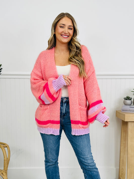 Sweetheart Stripes Cardigan