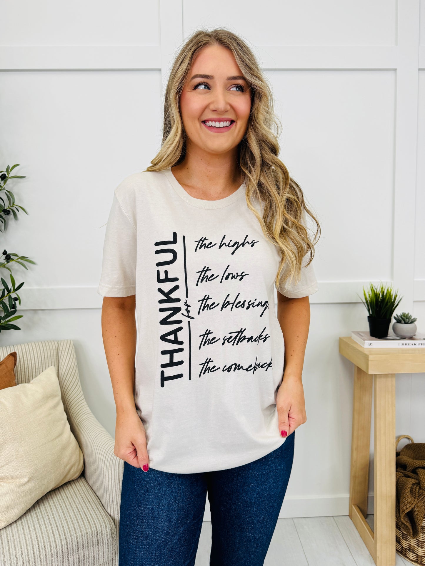 Thankful For Graphic Tee - Multiple Colors!