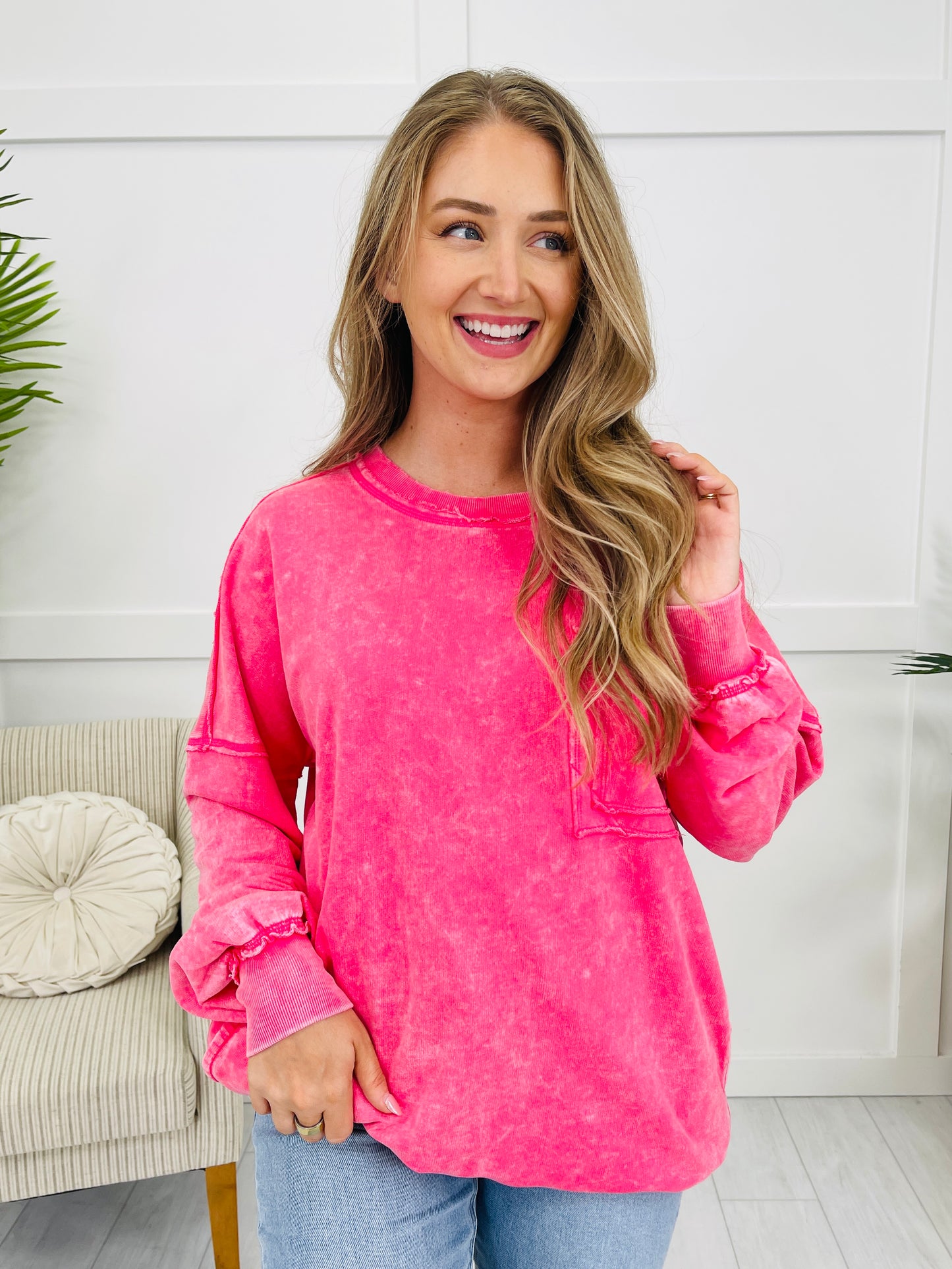 Washed With Love Pullover- Multiple Colors!