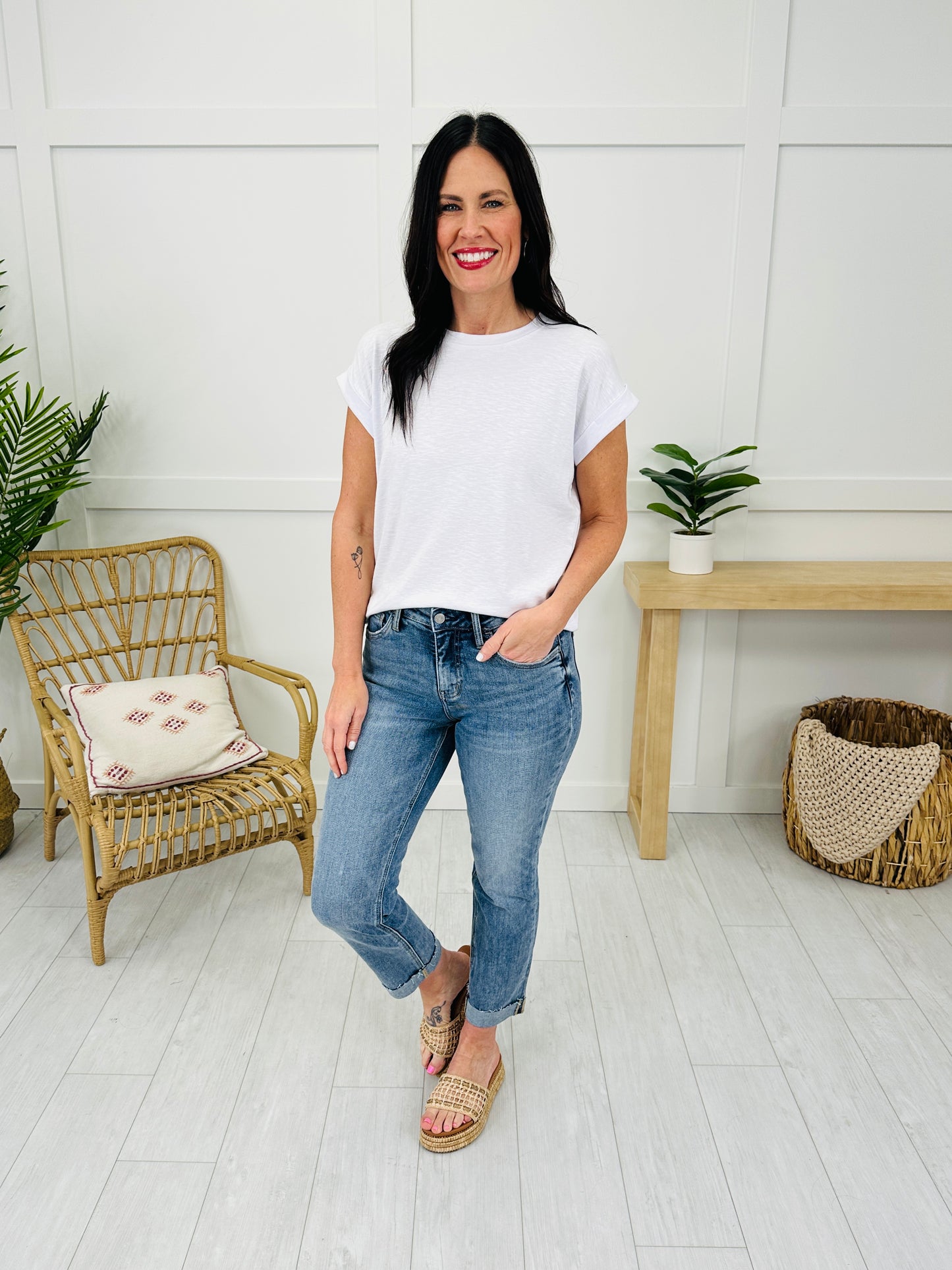 Stick With You Tummy Control Boyfriend Jeans